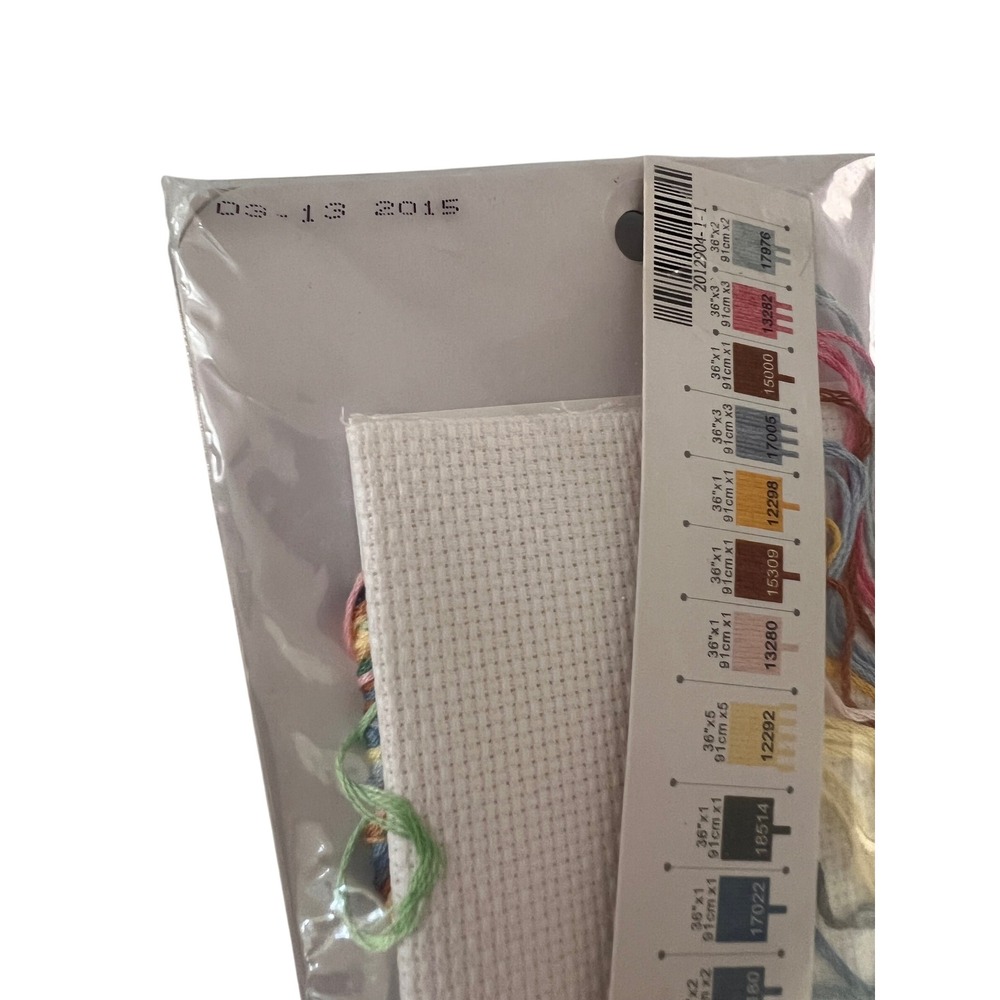 Dimensions Baby Block Birth Record Counted Cross Stitch Kit 73049 Teddy Bear 5x7 - Picture 5 of 6